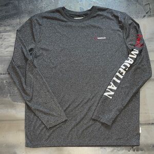 Magellan Outdoors Fish Gear Gray Long Sleeve Performance Shirt - Large